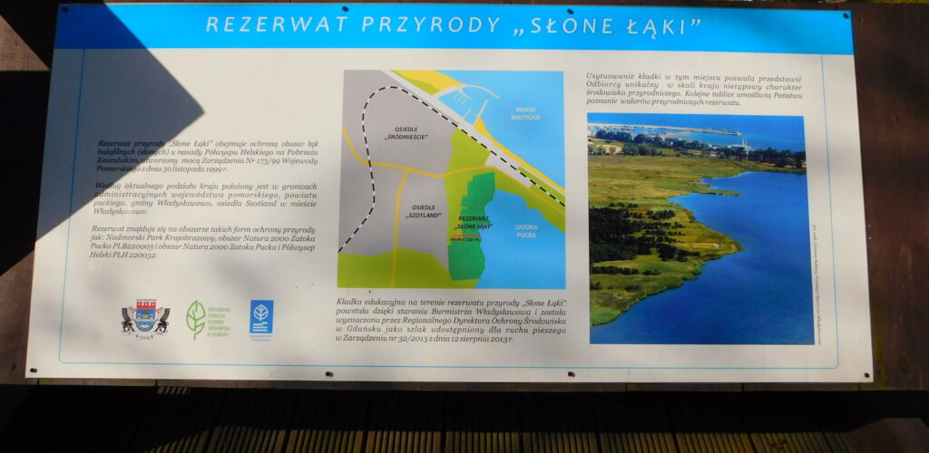 Kładka edukacyjna Słone Łąki 